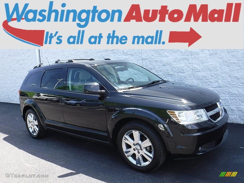 2010 Journey SXT AWD - Brilliant Black Crystal Pearl / Pastel Pebble Beige photo #1