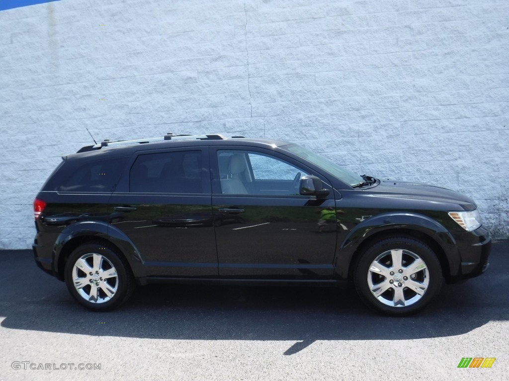2010 Journey SXT AWD - Brilliant Black Crystal Pearl / Pastel Pebble Beige photo #2