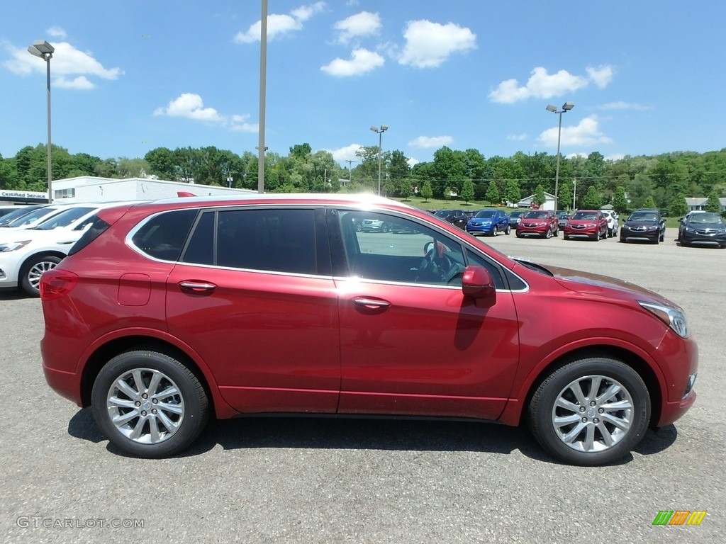 Chili Red Metallic 2019 Buick Envision Essence AWD Exterior Photo #127398263