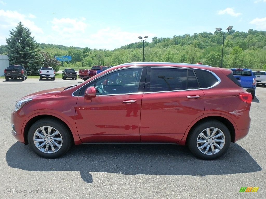 Chili Red Metallic 2019 Buick Envision Essence AWD Exterior Photo #127398323