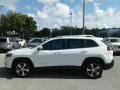 2019 Bright White Jeep Cherokee Limited  photo #2