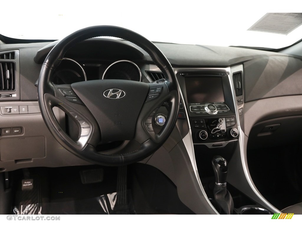 2015 Sonata Hybrid Limited - Eclipse Black / Gray photo #6