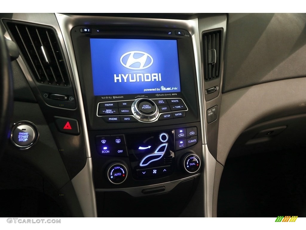 2015 Sonata Hybrid Limited - Eclipse Black / Gray photo #9