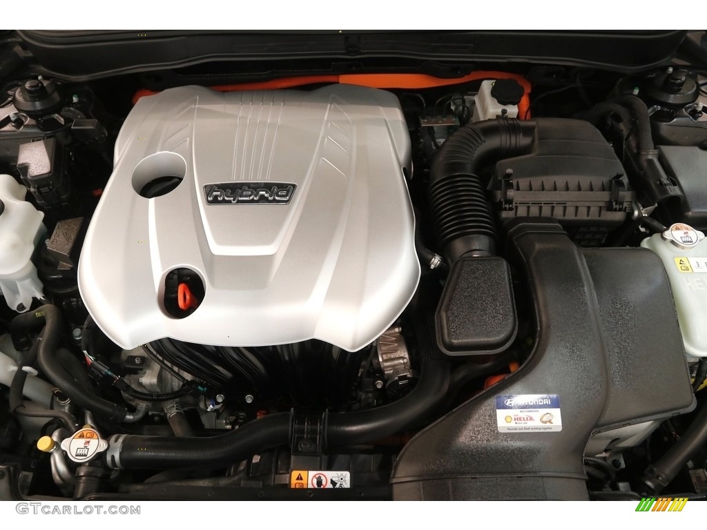 2015 Sonata Hybrid Limited - Eclipse Black / Gray photo #20
