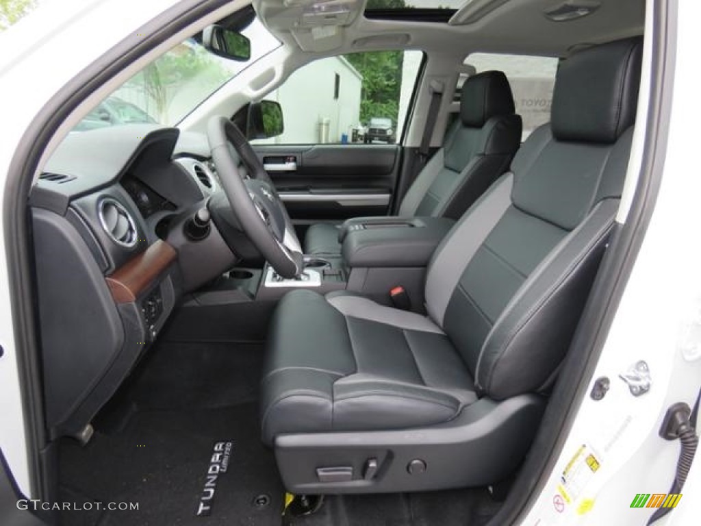 Black Interior 2018 Toyota Tundra Limited CrewMax 4x4 Photo #127400960