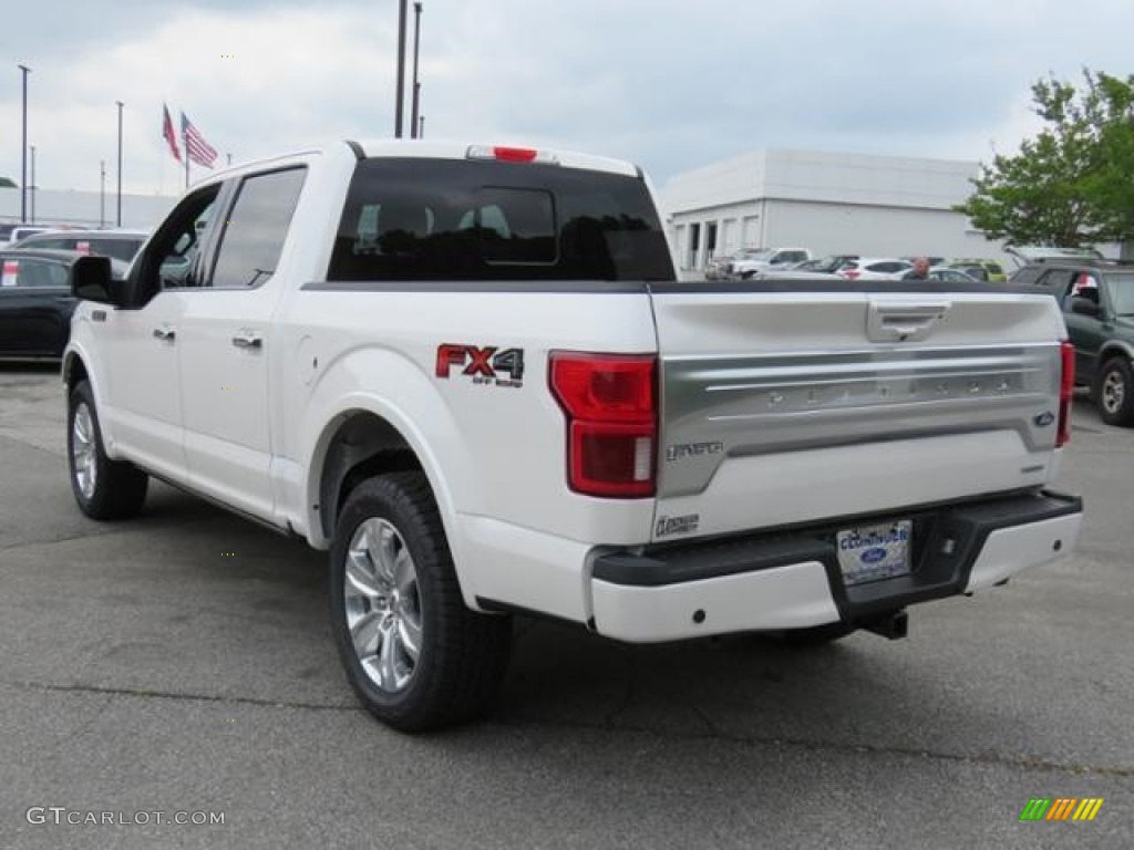 2018 F150 Platinum SuperCrew 4x4 - White Platinum / Black photo #25