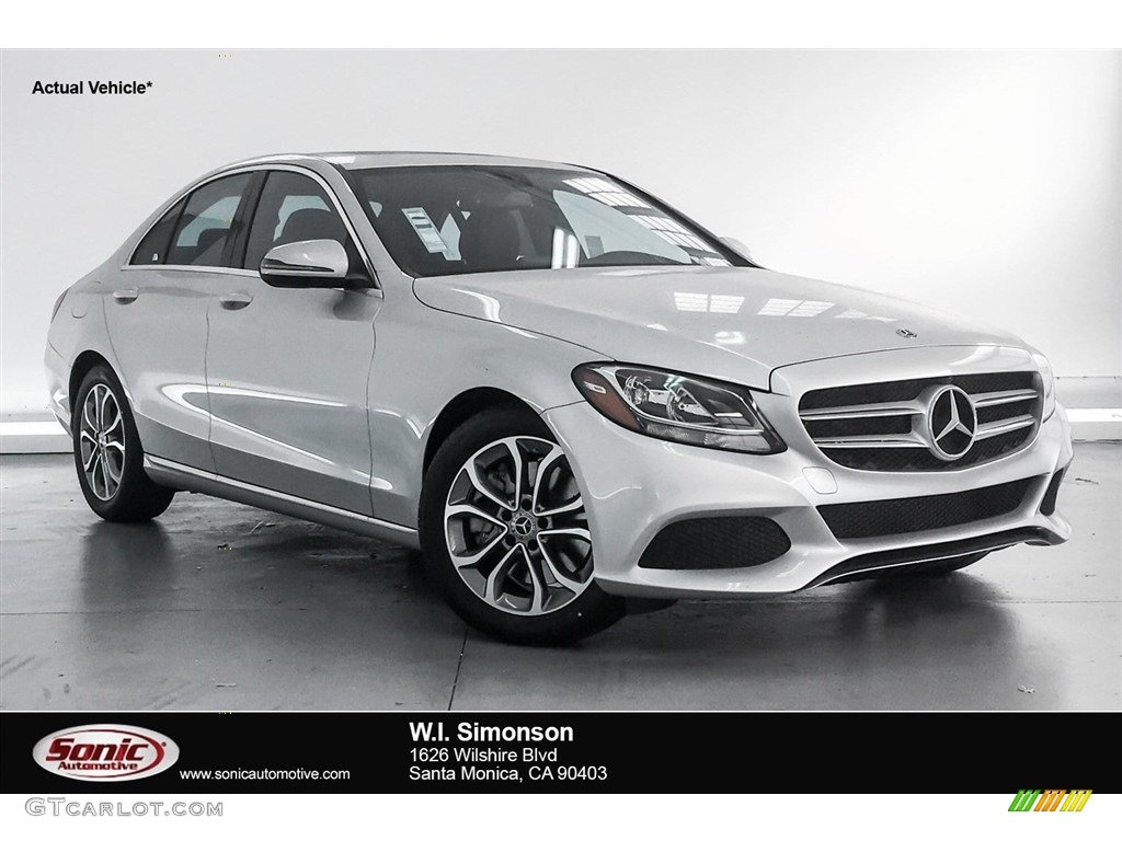 2018 C 300 Sedan - Iridium Silver Metallic / Black photo #1