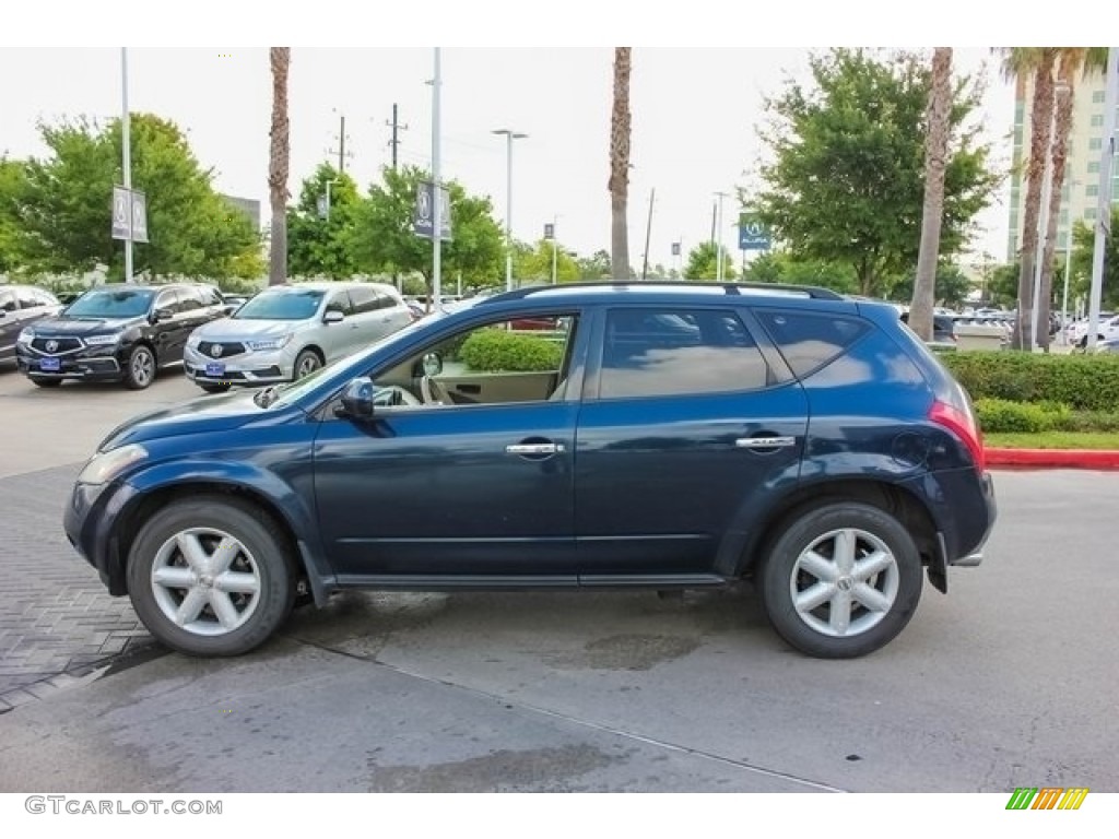 2003 Murano SL AWD - Midnight Blue Pearl / Cafe Latte photo #4