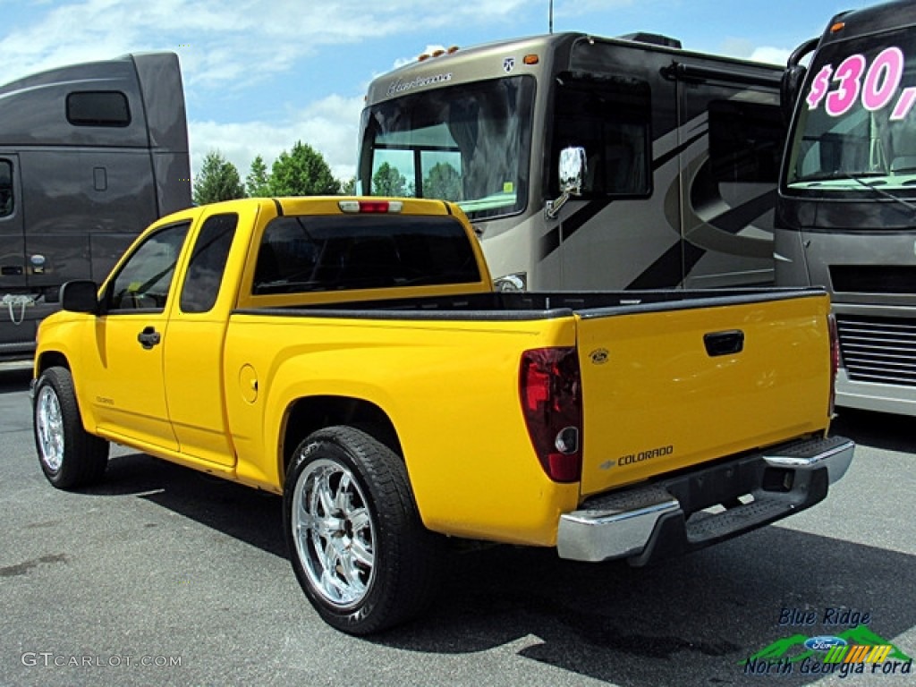 2005 Colorado Extended Cab - Yellow / Very Dark Pewter photo #3