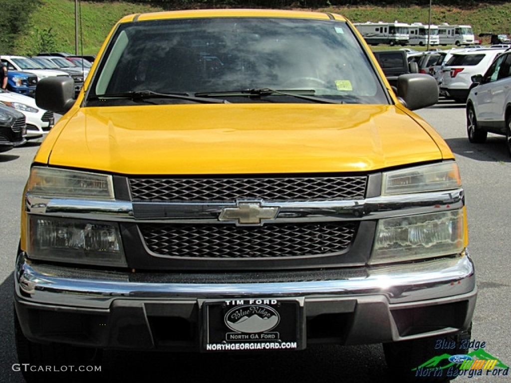 2005 Colorado Extended Cab - Yellow / Very Dark Pewter photo #8