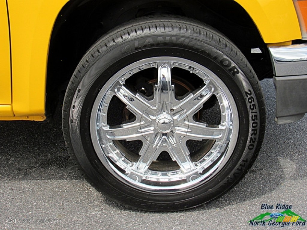 2005 Colorado Extended Cab - Yellow / Very Dark Pewter photo #9