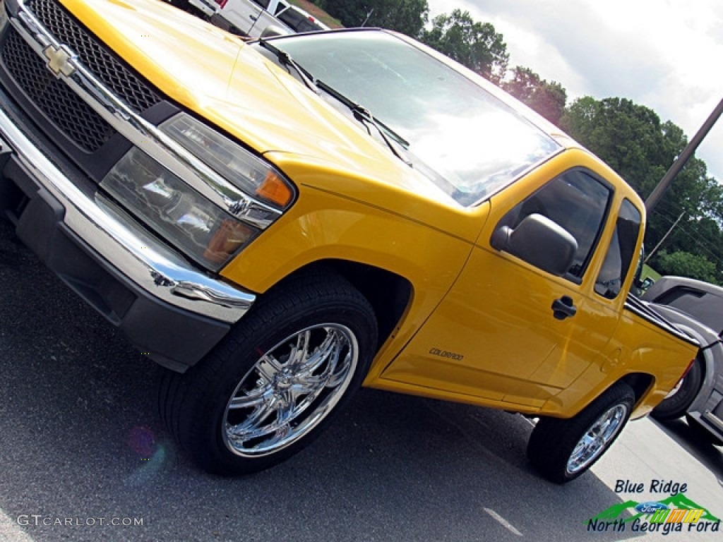 2005 Colorado Extended Cab - Yellow / Very Dark Pewter photo #25