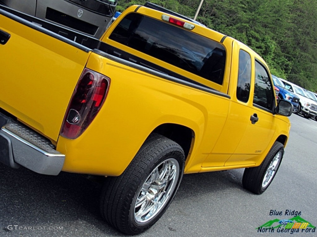 2005 Colorado Extended Cab - Yellow / Very Dark Pewter photo #27