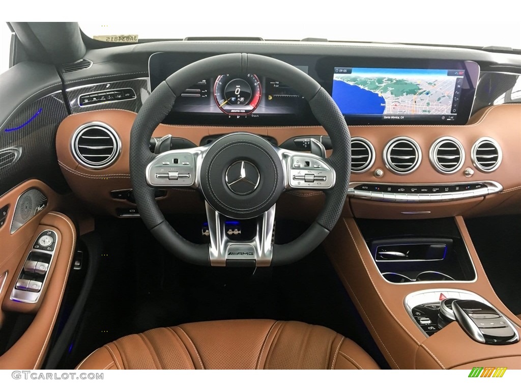 2018 Mercedes-Benz S AMG S63 Coupe designo Saddle Brown/Black Dashboard Photo #127404471
