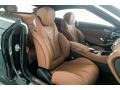 2018 Mercedes-Benz S designo Saddle Brown/Black Interior Front Seat Photo