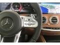 2018 Mercedes-Benz S designo Saddle Brown/Black Interior Steering Wheel Photo