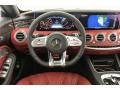 2018 Mercedes-Benz S designo Bengal Red/Black Interior Steering Wheel Photo