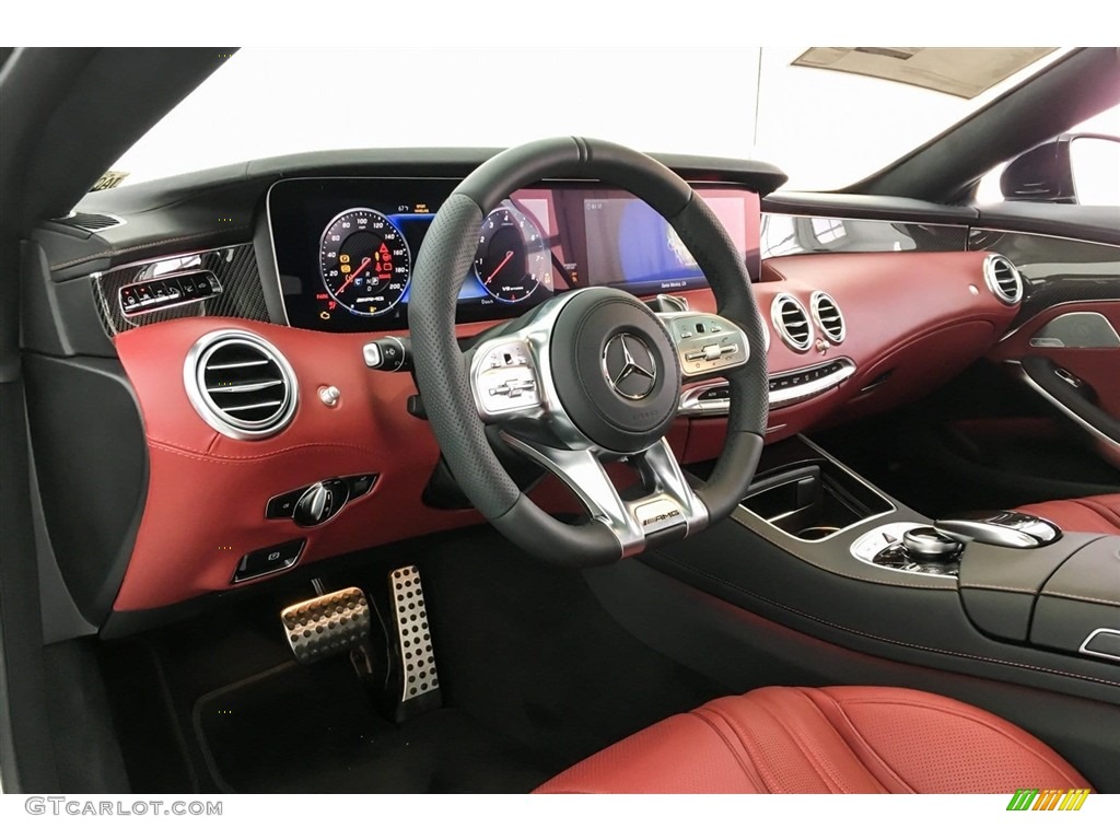 2018 Mercedes-Benz S AMG S63 Coupe designo Bengal Red/Black Dashboard Photo #127405824