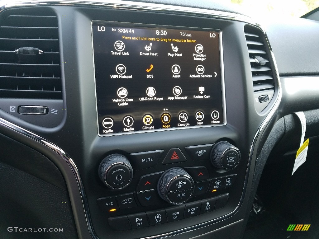 2018 Grand Cherokee Altitude 4x4 - Rhino / Black photo #10
