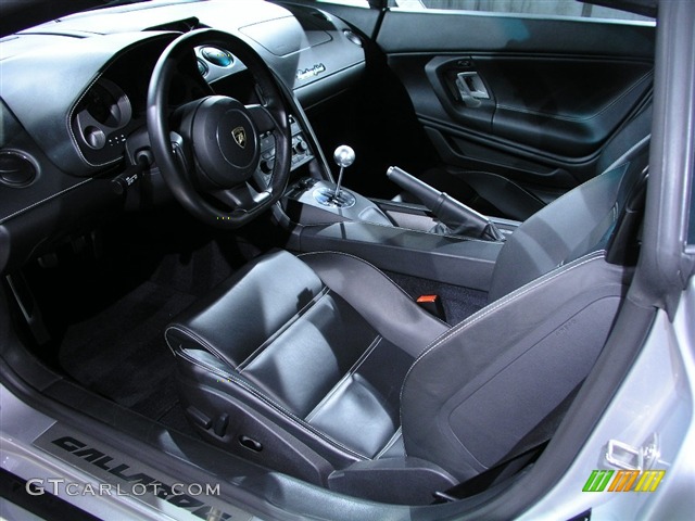 Nero Perseus Interior 2006 Lamborghini Gallardo Coupe Photo #127408