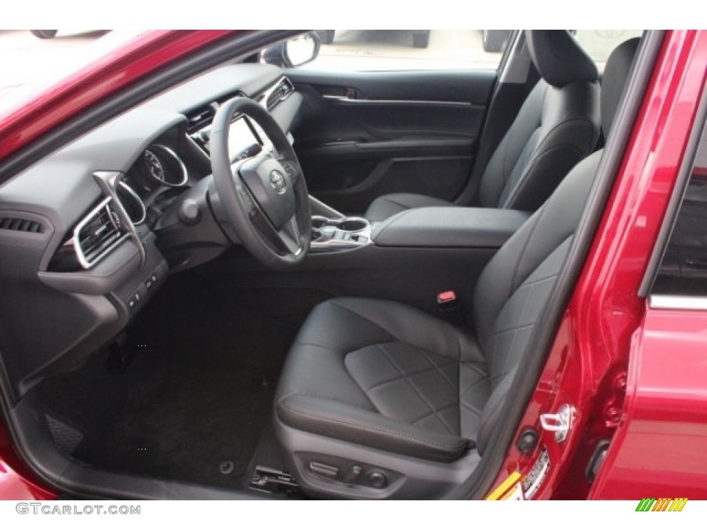 2018 Camry XLE - Ruby Flare Pearl / Black photo #14