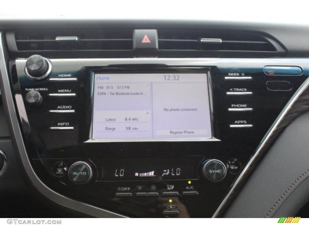 2018 Camry XLE - Ruby Flare Pearl / Black photo #17