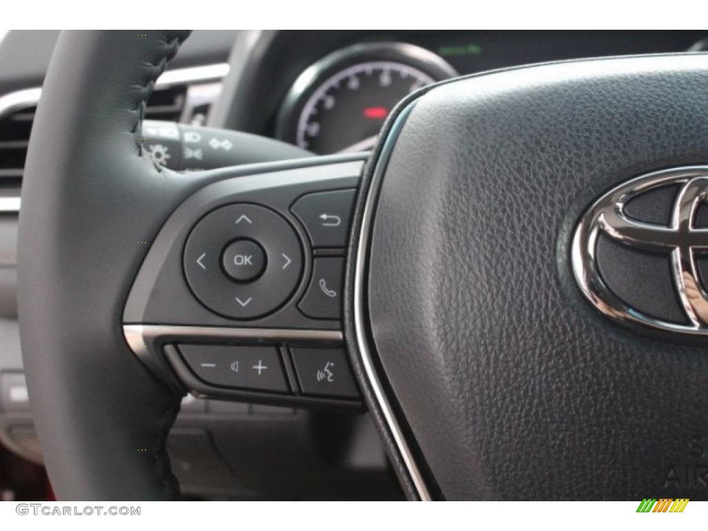 2018 Camry XLE - Ruby Flare Pearl / Black photo #20