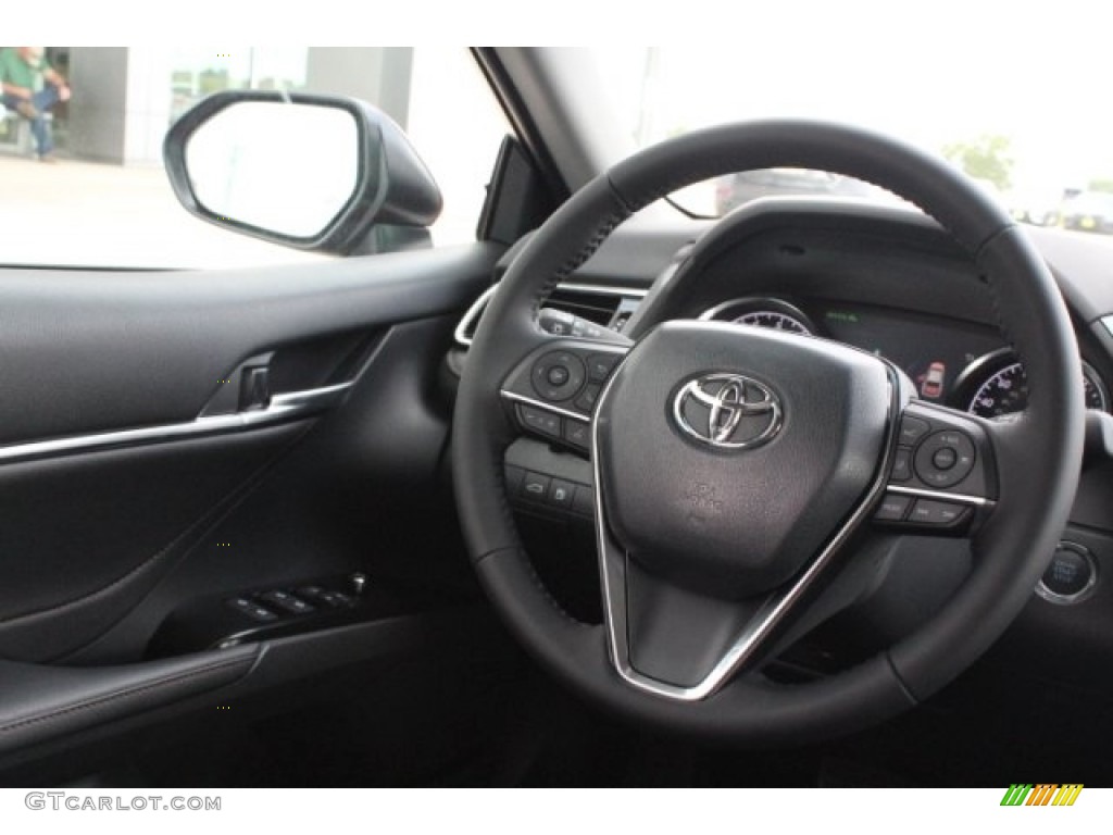 2018 Camry XLE - Ruby Flare Pearl / Black photo #27