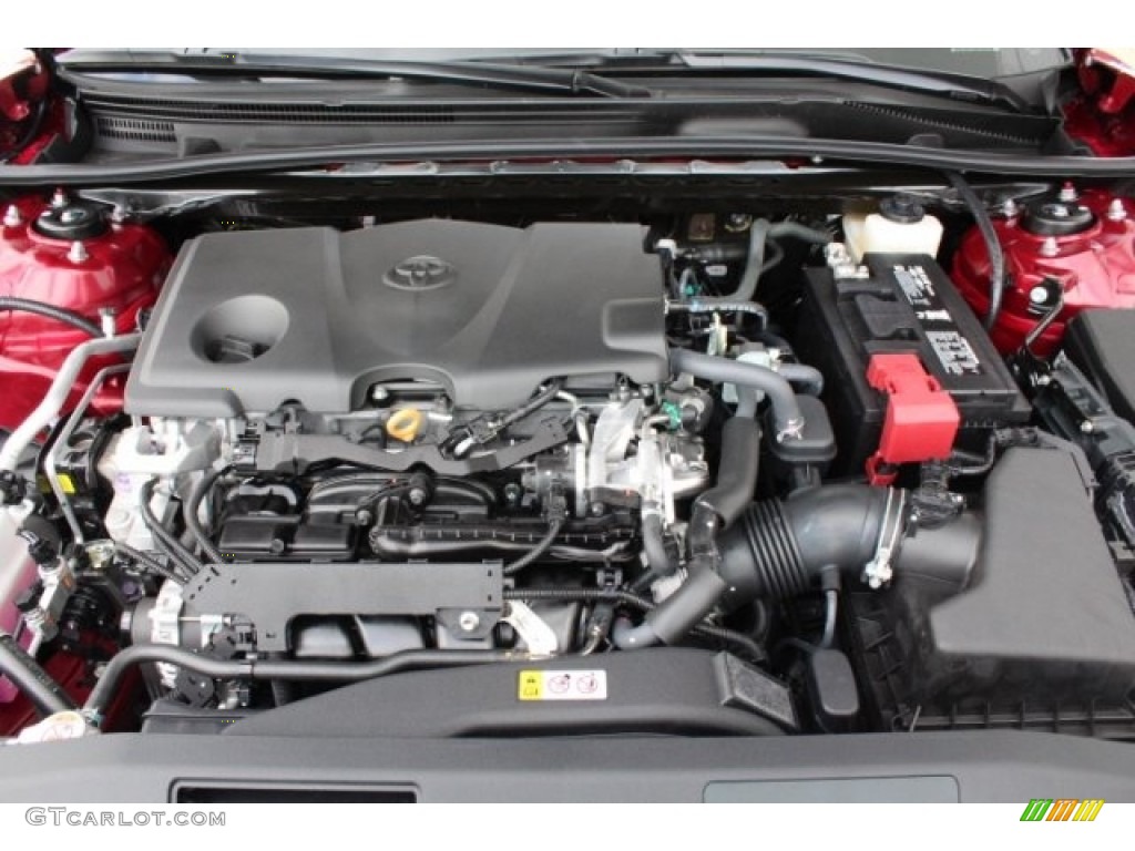 2018 Camry XLE - Ruby Flare Pearl / Black photo #34