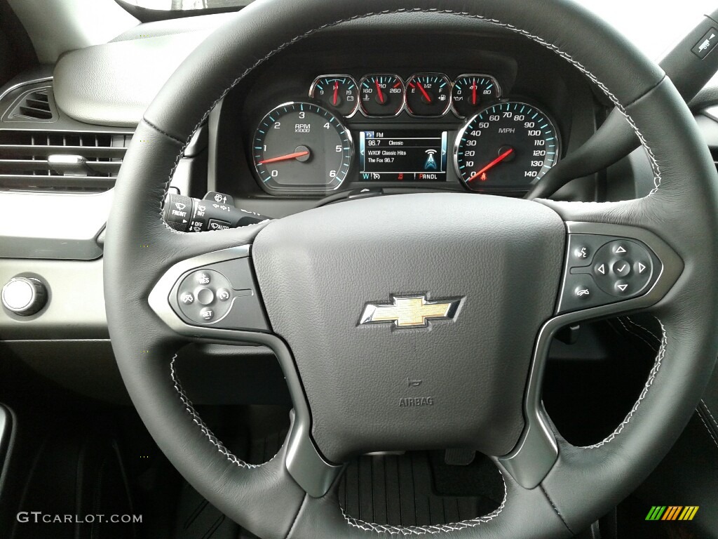 2018 Chevrolet Suburban LS Jet Black Steering Wheel Photo #127409112