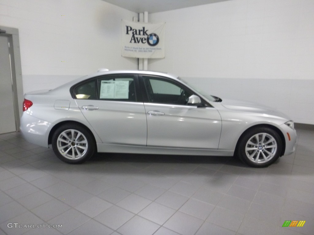 2018 3 Series 320i xDrive Sedan - Glacier Silver Metallic / Black photo #6