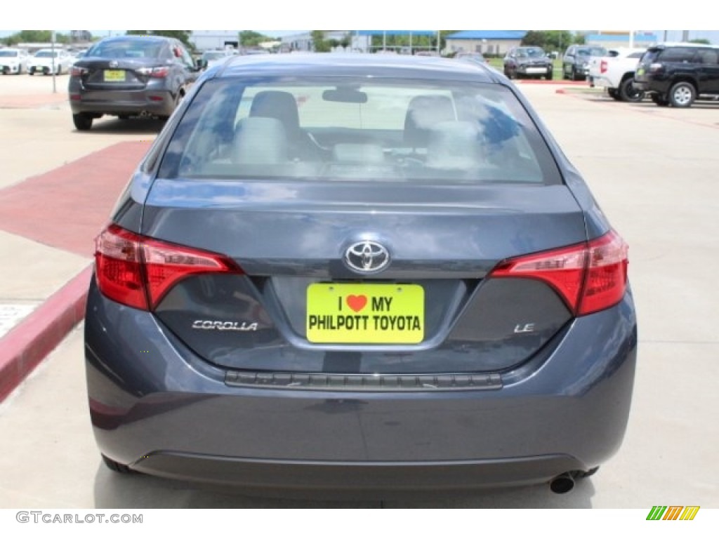 2018 Corolla LE - Slate Metallic / Ash/Dark Gray photo #7