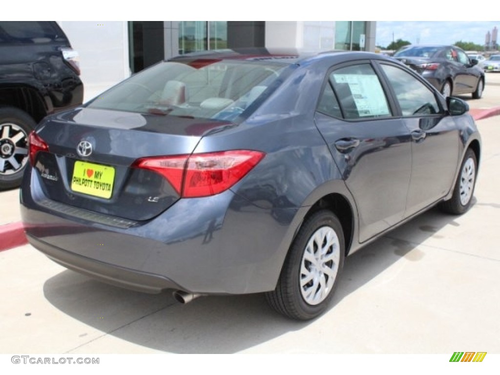 2018 Corolla LE - Slate Metallic / Ash/Dark Gray photo #8