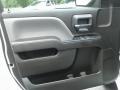 Dark Ash/Jet Black 2018 Chevrolet Silverado 1500 Custom Double Cab Door Panel