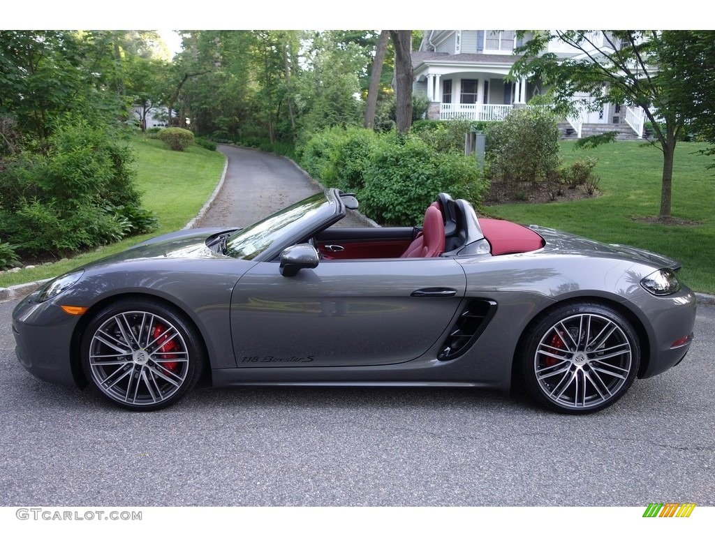 Agate Grey Metallic 2017 Porsche 718 Boxster S Exterior Photo #127411536