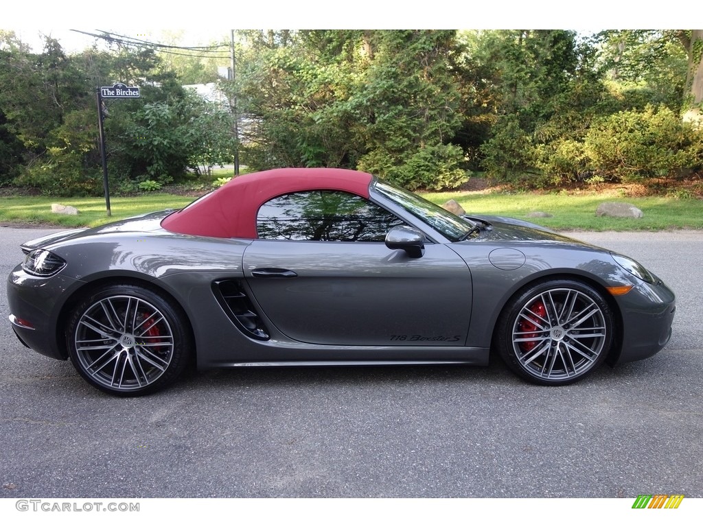 Agate Grey Metallic 2017 Porsche 718 Boxster S Exterior Photo #127411602