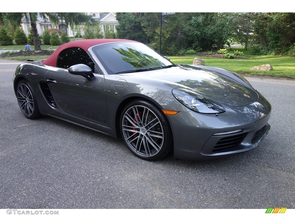 Agate Grey Metallic 2017 Porsche 718 Boxster S Exterior Photo #127411620