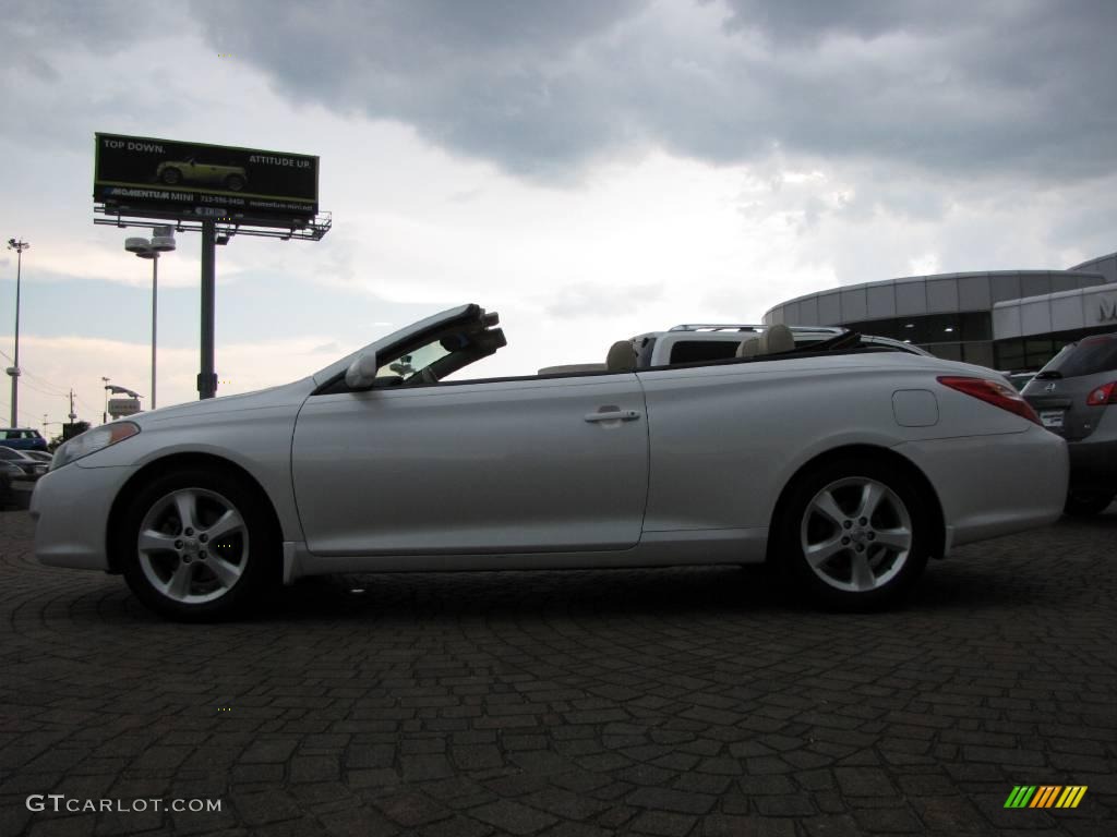 2005 Solara SLE V6 Convertible - Arctic Frost Pearl White / Ivory photo #2