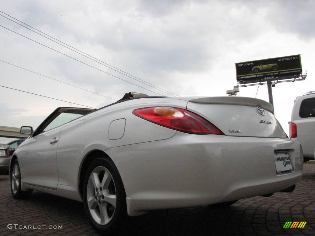 2005 Solara SLE V6 Convertible - Arctic Frost Pearl White / Ivory photo #3
