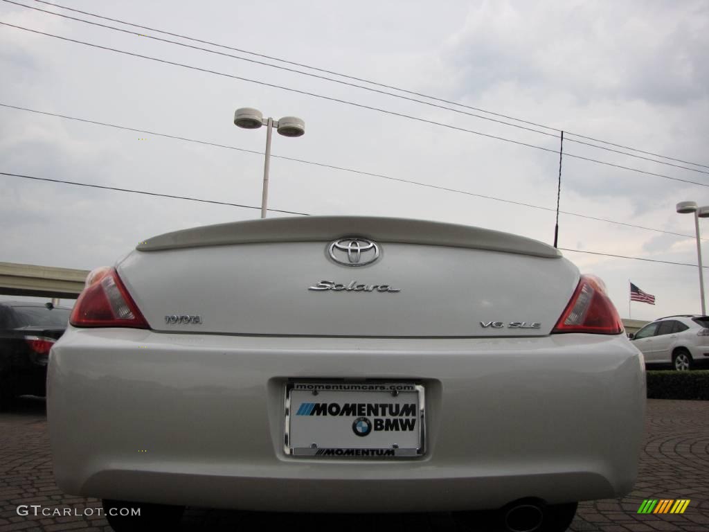 2005 Solara SLE V6 Convertible - Arctic Frost Pearl White / Ivory photo #4