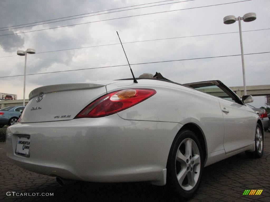 2005 Solara SLE V6 Convertible - Arctic Frost Pearl White / Ivory photo #5