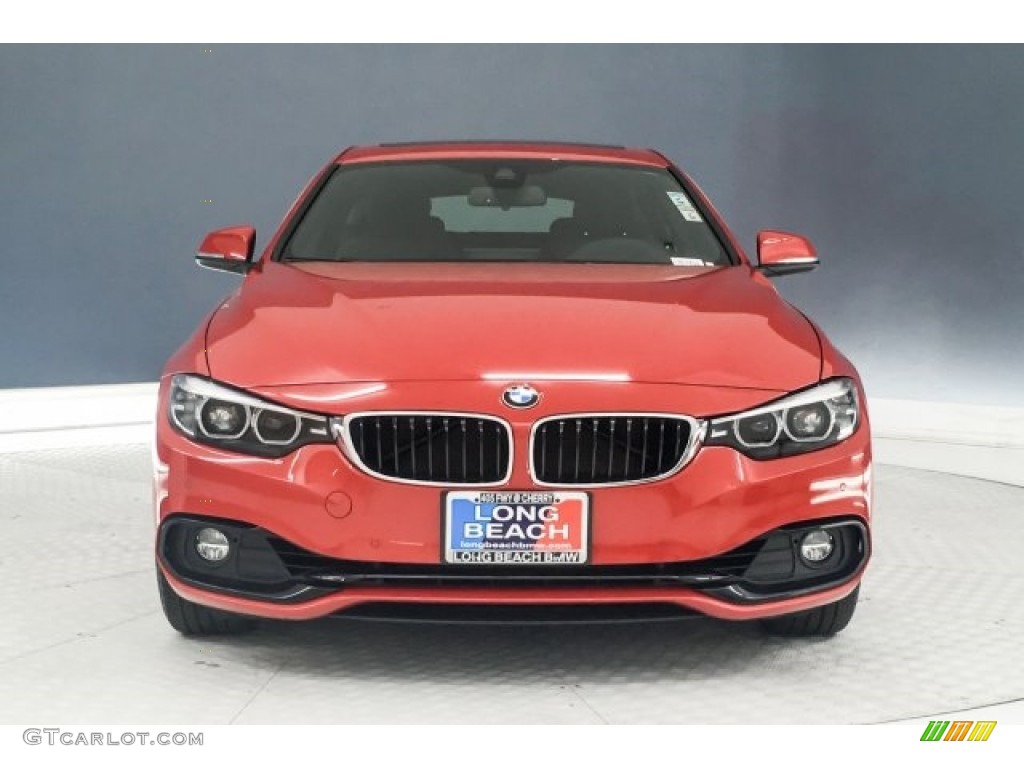 2018 4 Series 430i Gran Coupe - Melbourne Red Metallic / Black photo #2