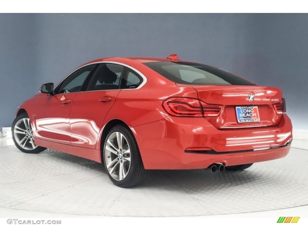 2018 4 Series 430i Gran Coupe - Melbourne Red Metallic / Black photo #10