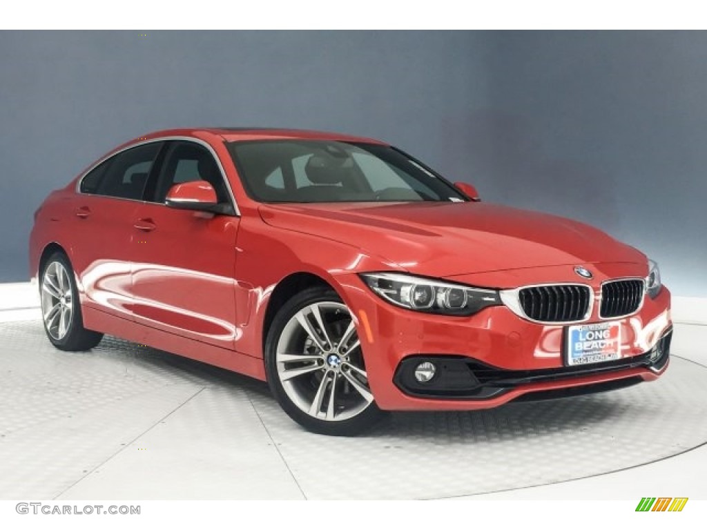 2018 4 Series 430i Gran Coupe - Melbourne Red Metallic / Black photo #12