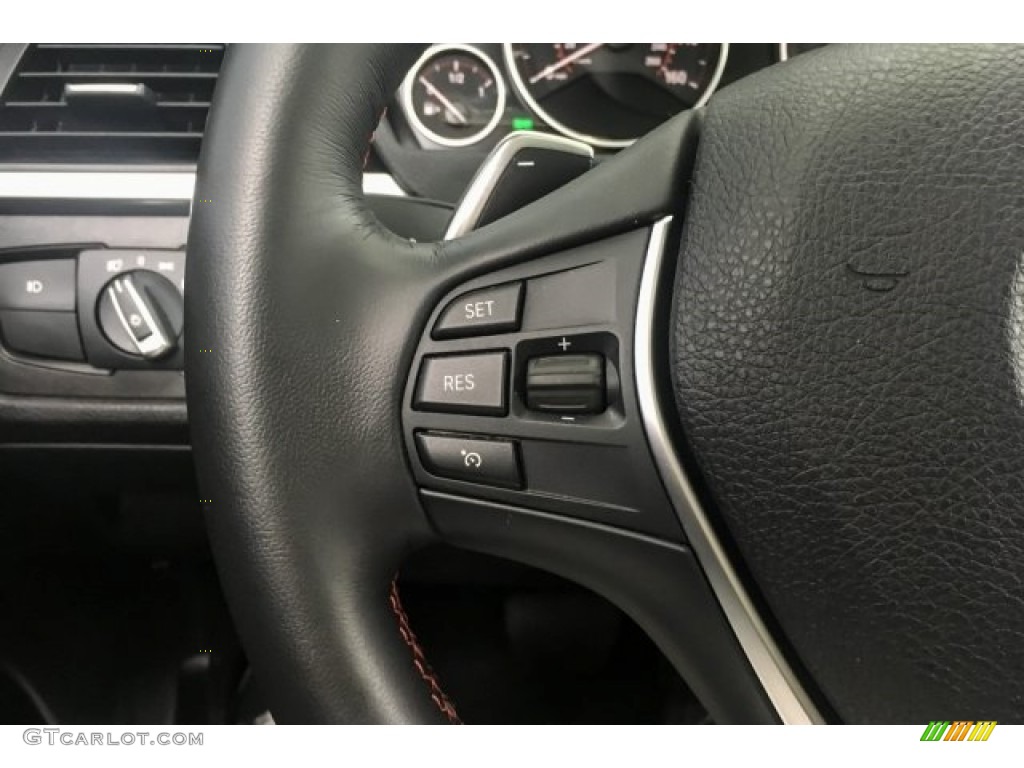 2018 BMW 4 Series 430i Gran Coupe Black Steering Wheel Photo #127412569