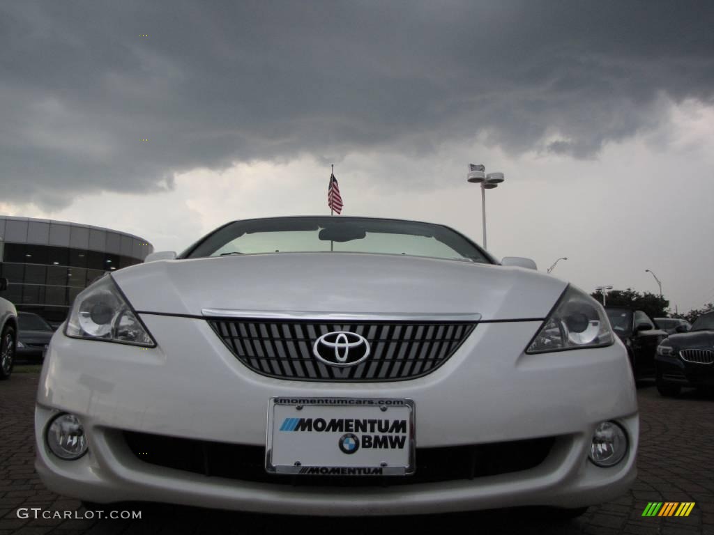 2005 Solara SLE V6 Convertible - Arctic Frost Pearl White / Ivory photo #8