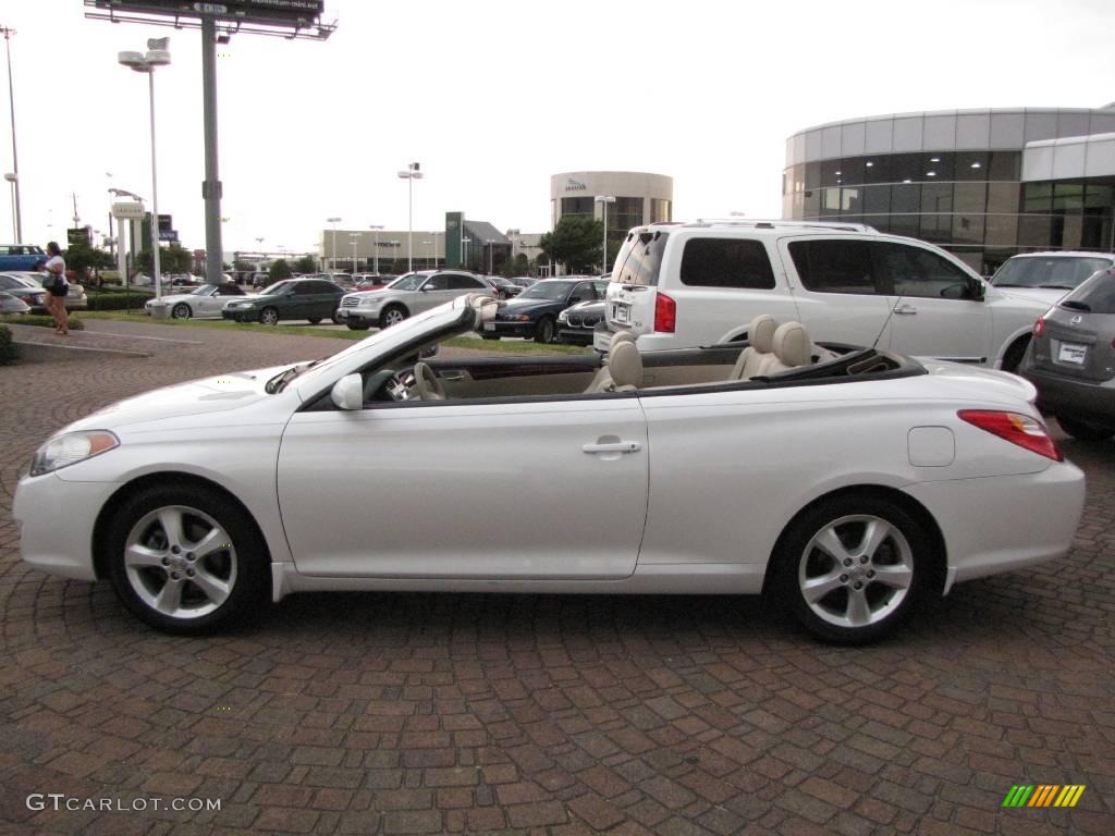 2005 Solara SLE V6 Convertible - Arctic Frost Pearl White / Ivory photo #10