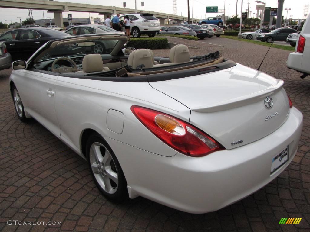 2005 Solara SLE V6 Convertible - Arctic Frost Pearl White / Ivory photo #11