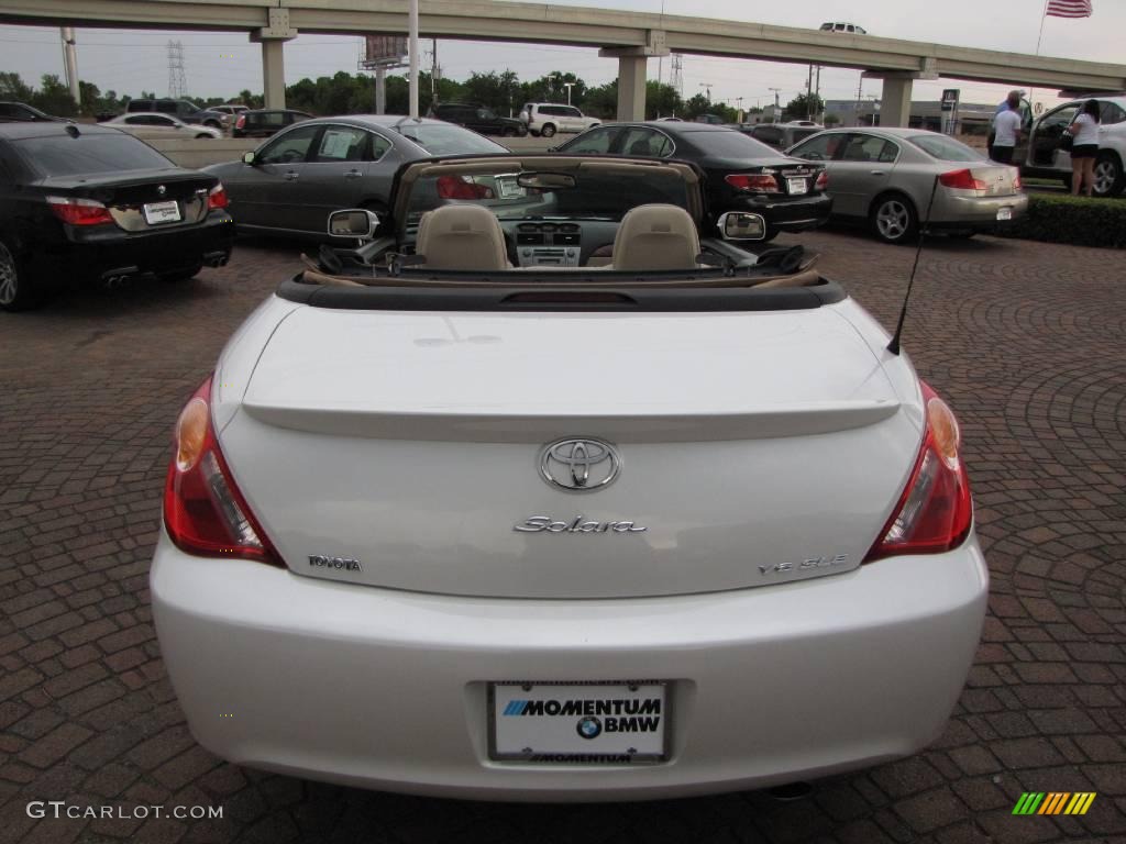 2005 Solara SLE V6 Convertible - Arctic Frost Pearl White / Ivory photo #12