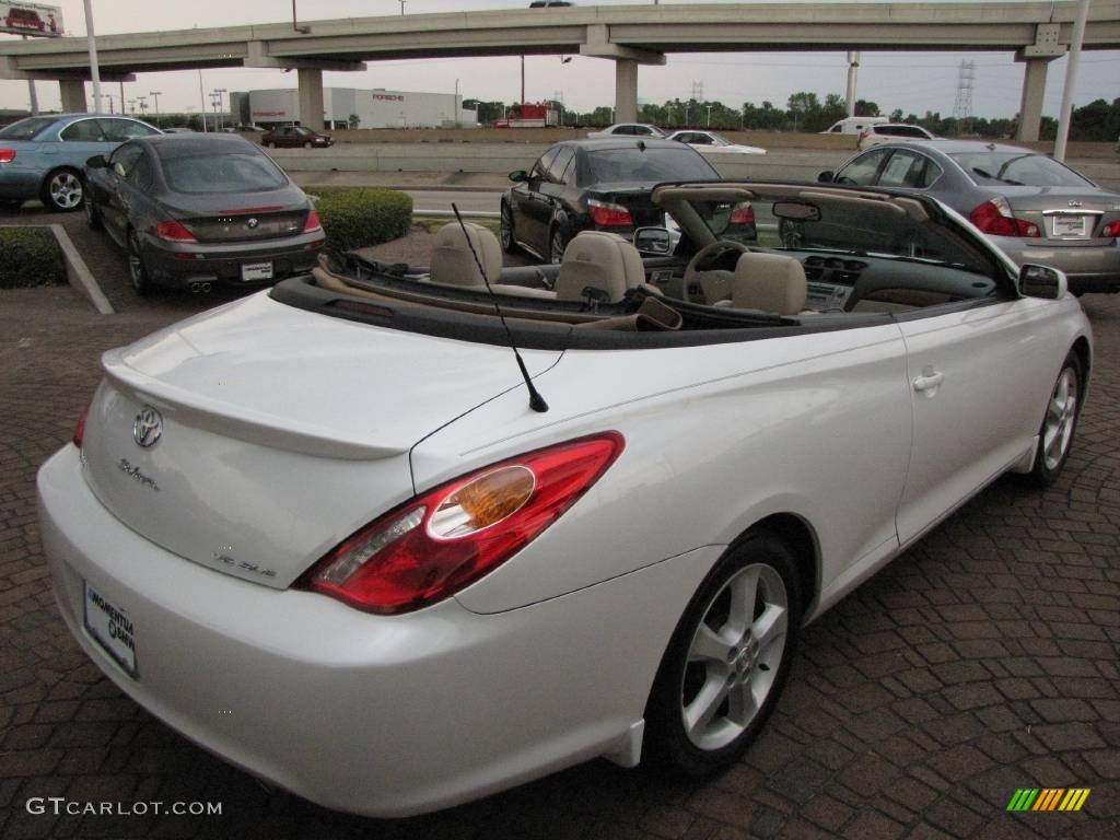 2005 Solara SLE V6 Convertible - Arctic Frost Pearl White / Ivory photo #13